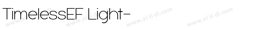 TimelessEF Light字体转换